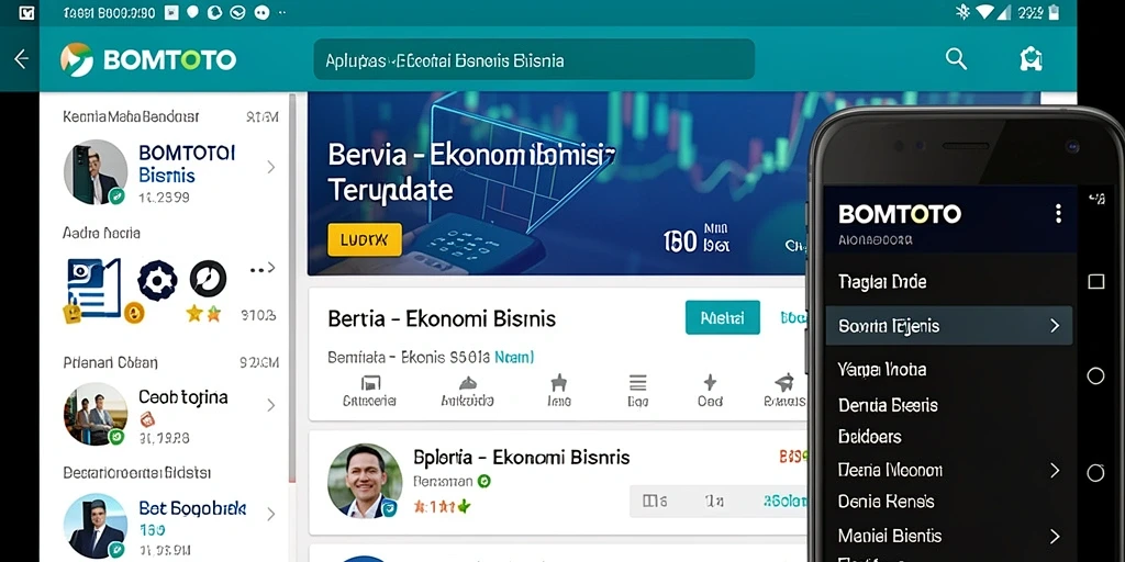 Tampilan antarmuka aplikasi BOMTOTO yang informatif dan interaktif.