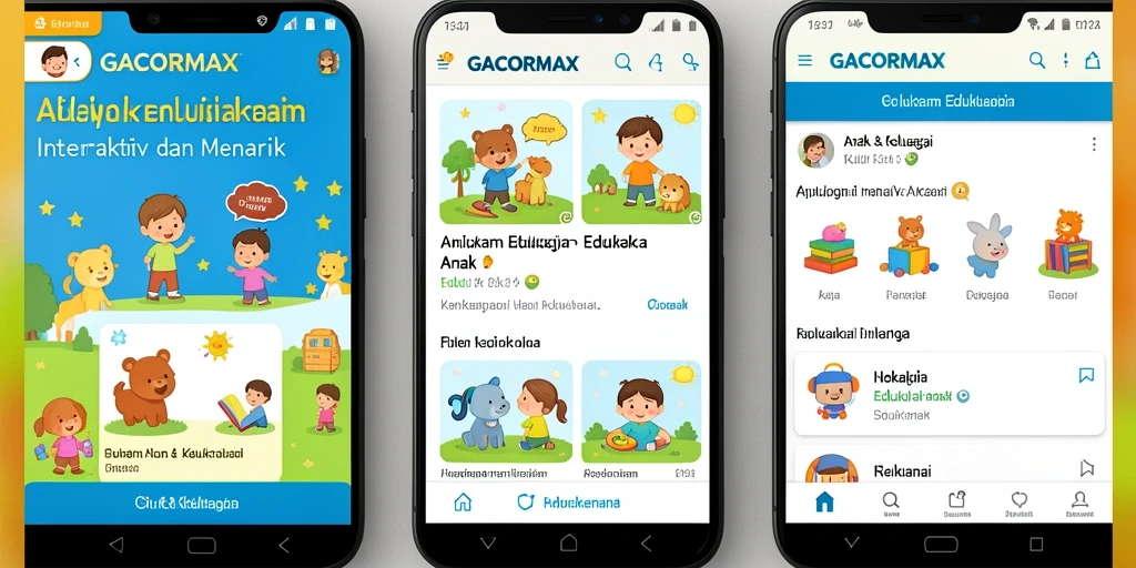Antarmuka pengguna GACORMAX yang interaktif dan penuh warna.