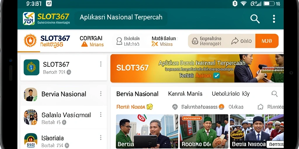 Tampilan antarmuka aplikasi SLOT367 yang informatif dan menarik