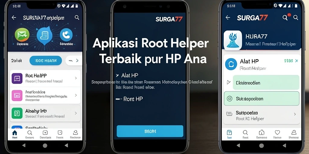Tampilan antarmuka aplikasi SURGA77 yang intuitif dan mudah digunakan.