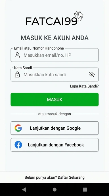 Masuk Akun fatcai99 dengan Mudah di Android
